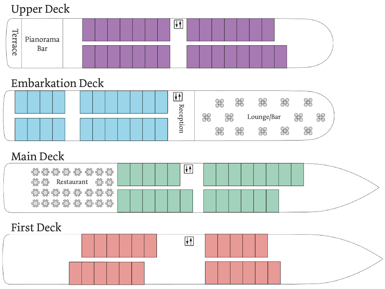 Map of the deck plan